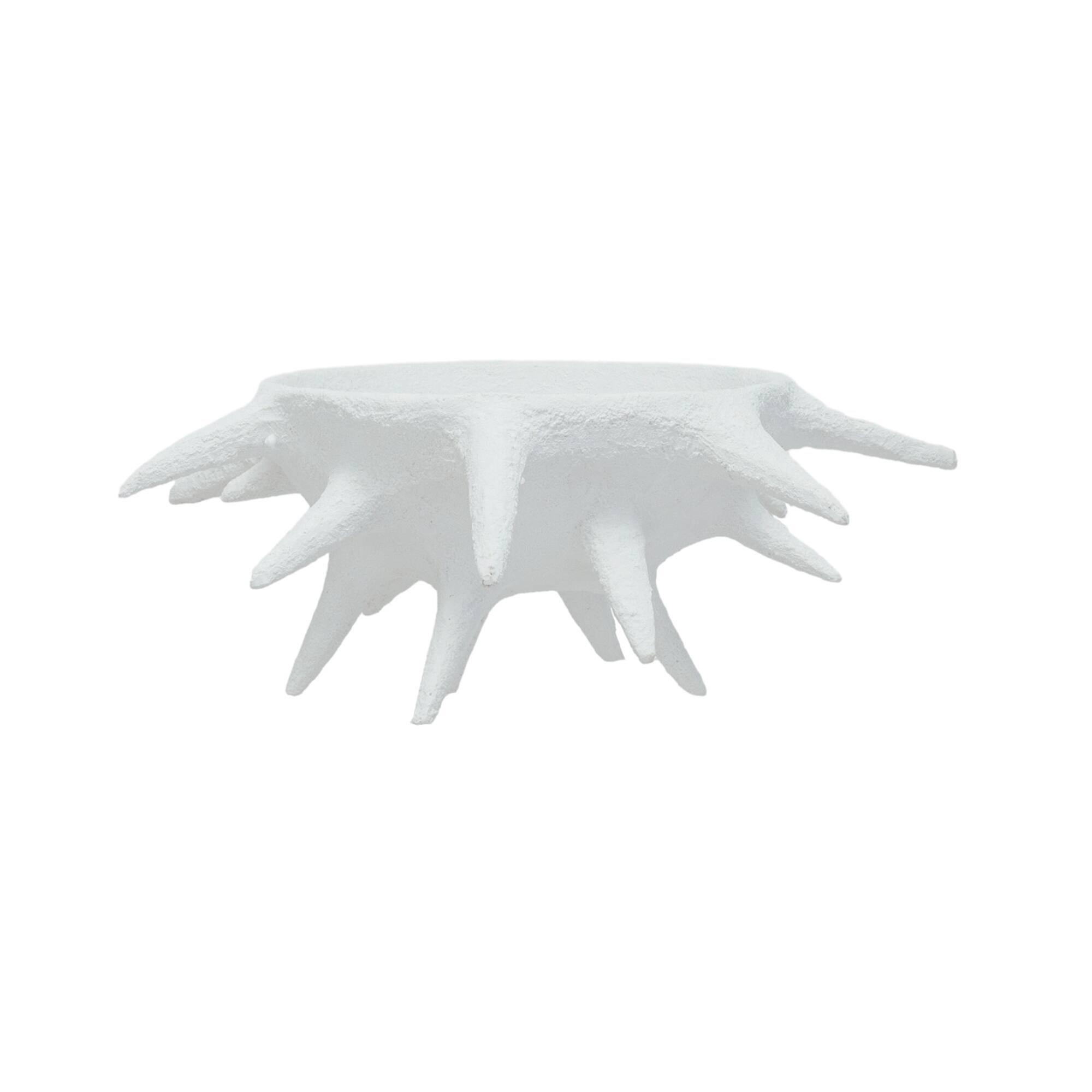 Hello Honey® 16.25" White Spike Accent Volcano Finish Bowl